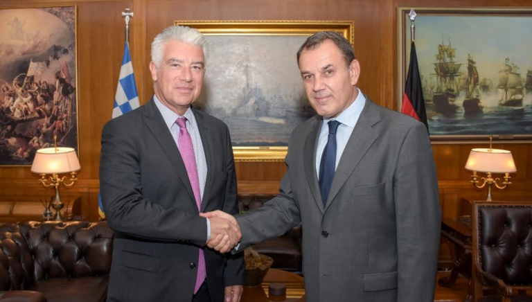 Συνάντηση ΥΕΘΑ Νικόλαου Παναγιωτόπουλου με τον Πρέσβη της Γερμανίας Dr. Ernst Wolfgang Reichel