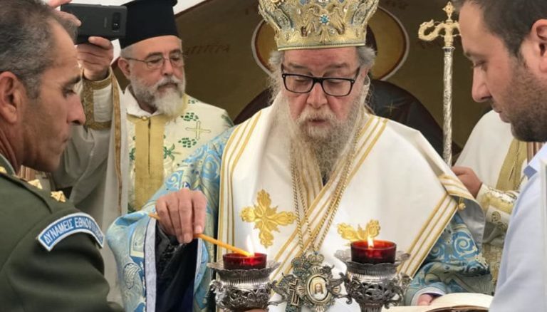 Θυρανοίξια Στρατιωτικού Παρεκκλησίου από τον Μητροπολίτη Καρπάθου