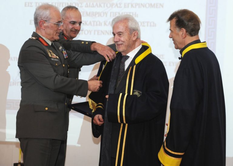 Τελετή Αναγόρευσης του Δόκτορος Αριστείδη Γιαπαλή σε Επίτιμο Διδάκτορα της ΣΣΕ