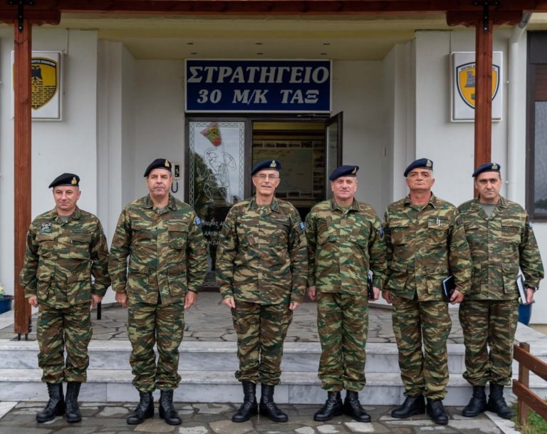 Επίσκεψη Αρχηγού Γενικού Επιτελείου Στρατού σε Στρατηγεία και ΕΦ της Περιοχής Ευθύνης Δ΄ Σώματος Στρατού