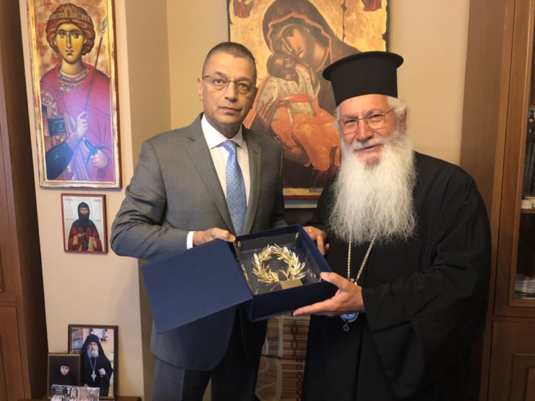 Στη Μητρόπολη Θηβών ο ΥΦΕΘΑ Αλκιβιάδης Στεφανής