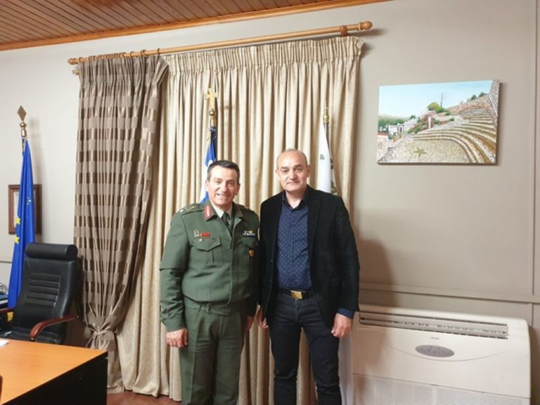 Συνάντηση του Διοικητή ΚΕΕΜ με τον δήμαρχο Ευρώτα