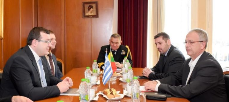 Συνάντηση ΑΝΥΕΘΑ Παναγιώτη Ρήγα με τον Υφυπουργό Άμυνας της Λιθουανίας Edvinas Kerza
