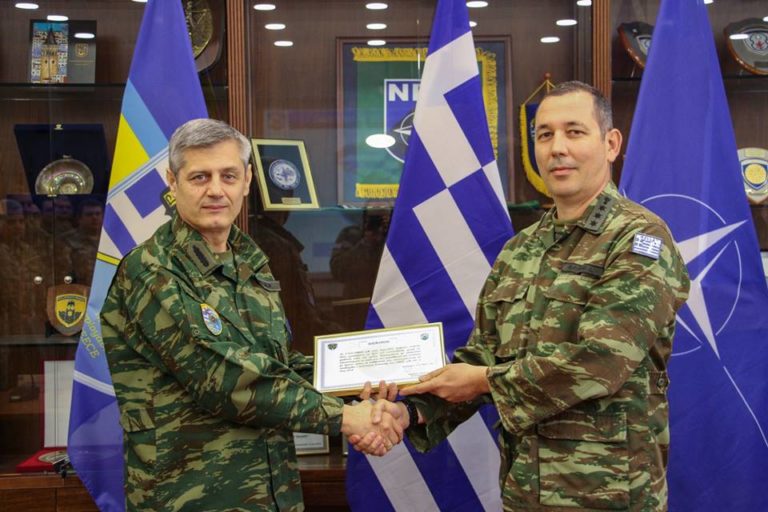 Ο Συνταγματάρχης Ιωάννης Χρήστου βραβεύτηκε ως Επιτελής της χρονιάς στο NRDC-GR