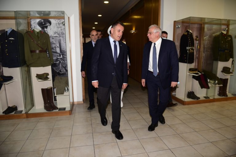 Συνάντηση ΥΕΘΑ Νικόλαου Παναγιωτόπουλου με τον Ύπατο εκπρόσωπο της Ε.Ε. για ζητήματα Εξωτερικής Πολιτικής & Πολιτικής Ασφαλείας Ζοζέπ Μπορέλ