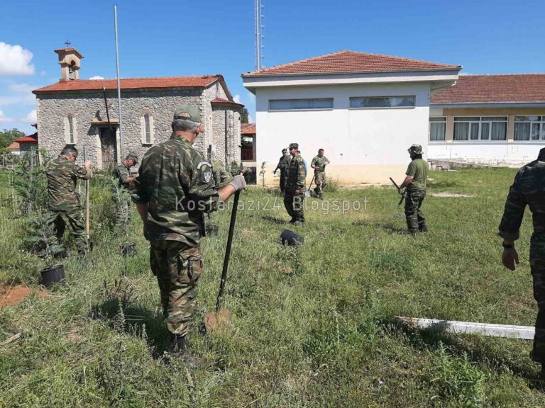 Κωσταράζι – Εθελοντική δενδροφύτευση από το Τάγμα Εθνοφυλακής Νεστορίου. (Φωτογραφίες)