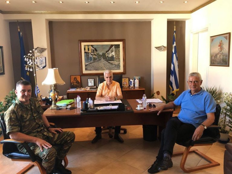 Ο Δκτης της 50 Ταξιαρχίας σε κοινή σύσκεψη με το Βουλευτή ΝΔ Αναστάσιο Δημοσχάκη και τον Δήμαρχο Σουφλίου