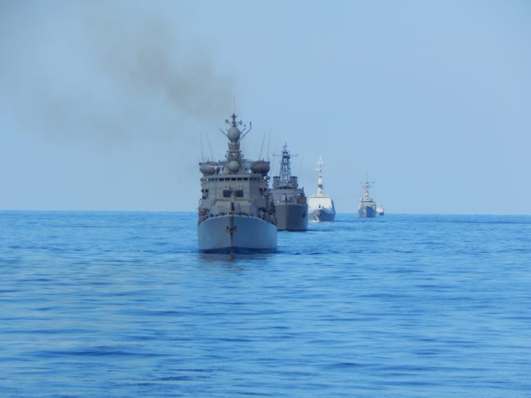 Εντυπωσιακές φωτό και βίντεο από τη συνεκπαίδευση ναυτικών μονάδων Ελλάδας – Κύπρου – Γαλλίας – Αιγύπτου