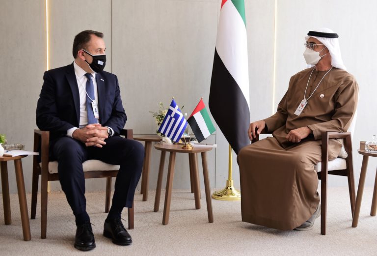 Συνάντηση ΥΕΘΑ Νικόλαου Παναγιωτόπουλου με το Διάδοχο Πρίγκηπα του Αμπού Ντάμπι