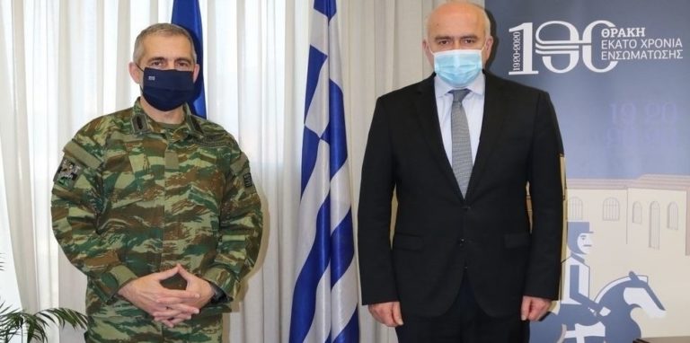 Στον Περιφερειάρχη ΑΜΘ ο Αντιγράτηγος Χουδελούδης