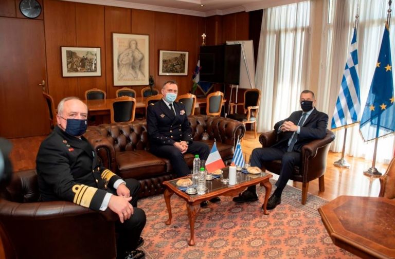 Συνάντηση ΥΦΕΘΑ Αλκιβιάδη Στεφανή με τον Γάλλο Α/ΓΕΝ