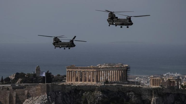 Μόνο στρατιωτική παρέλαση στην Αθήνα για την επέτειο της 25ης Μαρτίου