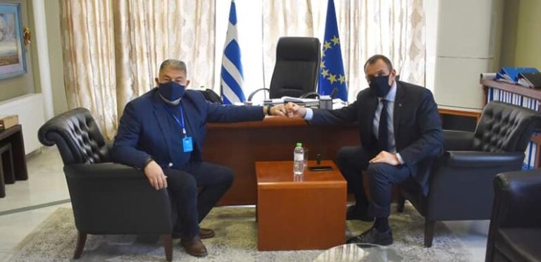 Συνάντηση ΥΕΘΑ Νίκου Παναγιωτόπουλου με το Δήμαρχο Νέστου