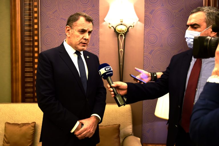 Ολοκλήρωση κοινής επισκέψεως ΥΕΘΑ Ν. Παναγιωτόπουλου & ΥΠΕΞ Ν. Δένδια στη Σαουδική Αραβία