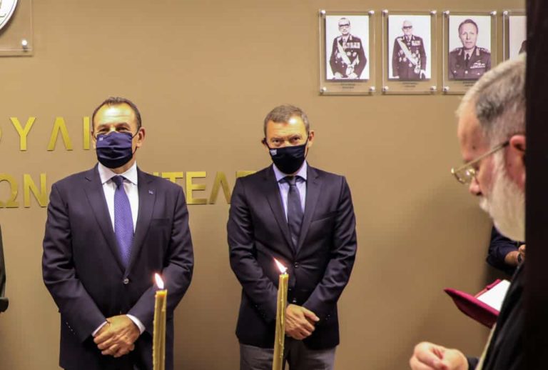 Προσκύνημα του ΥΕΘΑ Ν. Παναγιωτόπουλου στον Άγιο Ραφαήλ και στον Ταξιάρχη Μανταμάδου