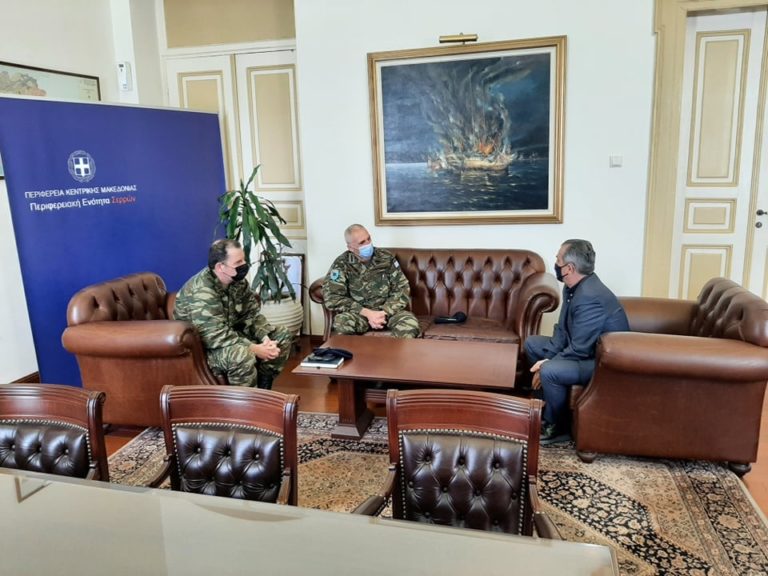 Επίσκεψη του Δκτη Γ΄ΣΣ στον Αντιπεριφερειάρχη Σερρών