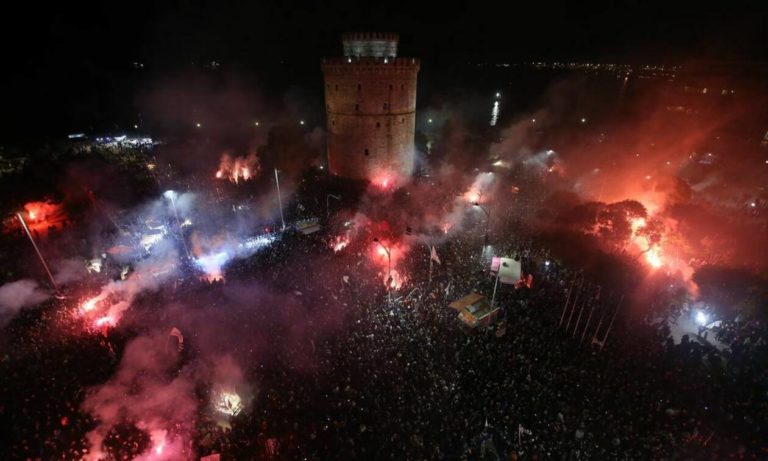 Την είσοδο της ΛΑΦ Θεσσαλονίκης κατέστρεψαν ”οπαδοί” του ΠΑΟΚ