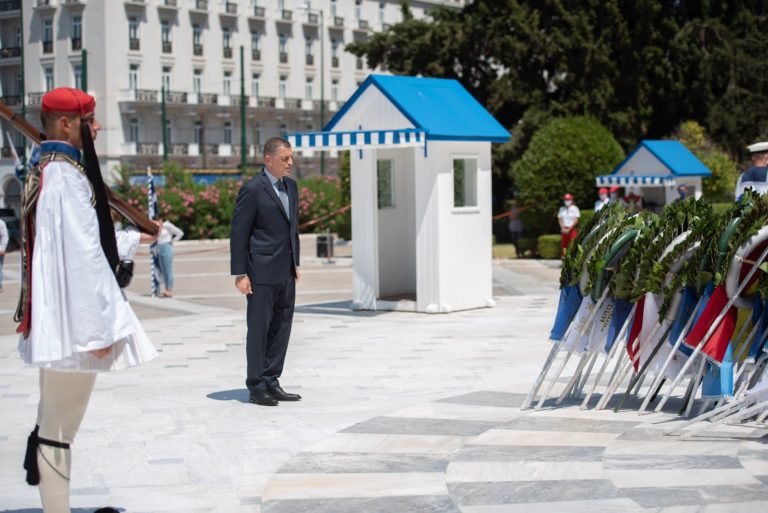 Παρουσία ΥΦΕΘΑ Αλκιβιάδη Στεφανή στην Επιμνημόσυνη Δέηση για τους Πεσόντες κατά την Τουρκική Εισβολή στην Κύπρο, ως Εκπρόσωπος του Πρωθυπουργού
