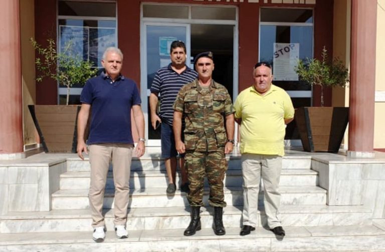 Εθιμοτυπική επίσκεψη της ΕΑΑΣ Μεσσηνίας στο νέο Διοικητή της 77 ΜΕ