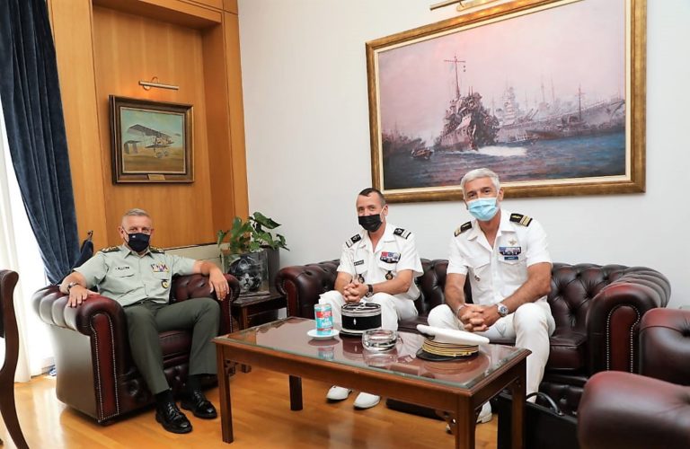 ΣΥΝΑΝΤΗΣΗ ΑΡΧΗΓΟΥ ΓΕΕΘΑ ΜΕ ΤΟΝ ΠΑΡΑΔΙΔΟΝΤΑ ΚΑΙ ΤΟΝ ΠΑΡΑΛΑΜΒΑΝΟΝΤΑ ΑΚΑΜ ΤΗΣ ΓΑΛΛΙΑΣ ΣΤΗΝ ΑΘΗΝΑ