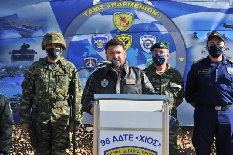 Παρουσία ΥΦΕΘΑ Νικόλαου Χαρδαλιά στην τελική φάση της ΤΑΜΣ «ΠΑΡΜΕΝΙΩΝ-21» στη Χίο