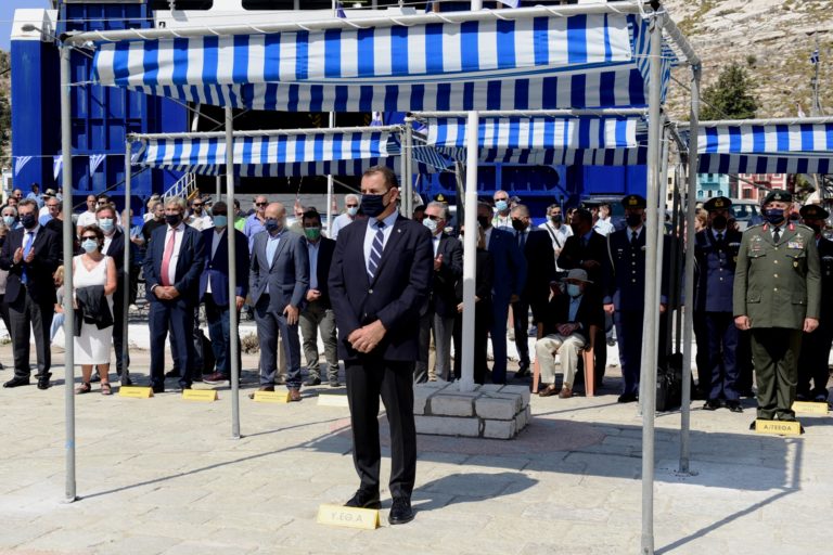 Παρουσία ΥΕΘΑ Νικόλαου Παναγιωτόπουλου στις εκδηλώσεις για την 78η επέτειο Απελευθερώσεως της Νήσου Μεγίστης