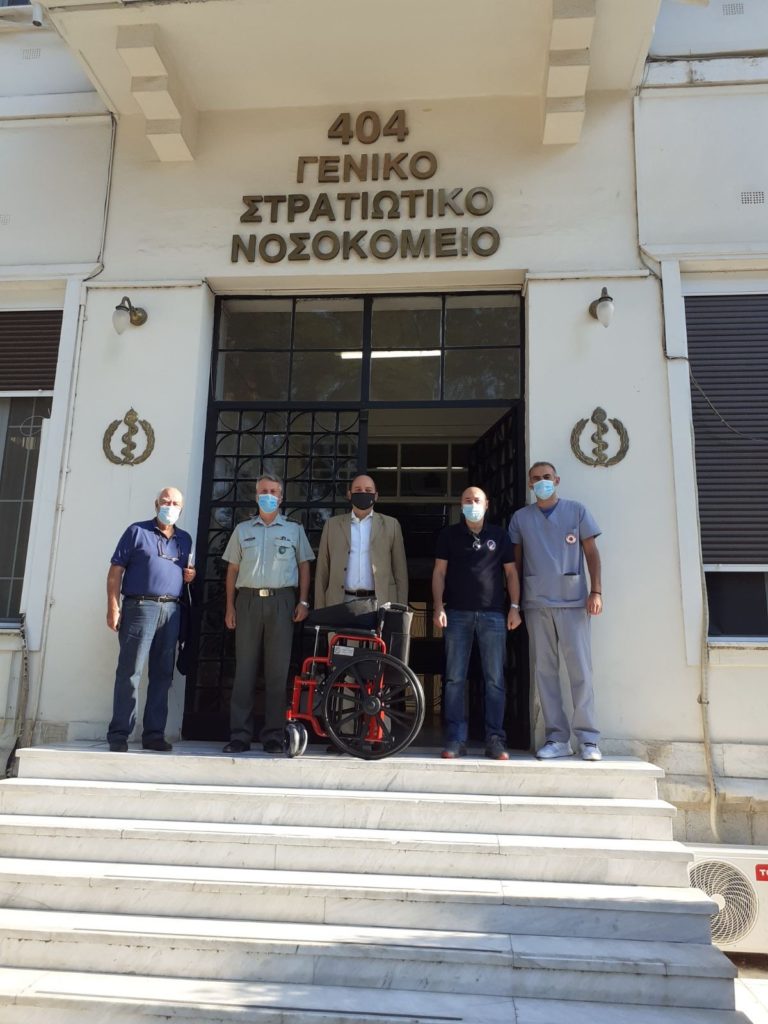 Δωρεά 3 αναπηρικών αμαξιδίων από το ΣΕΑΝ ΛΑΡΙΣΑΣ ανήμερα του Αγίου Νικήτα
