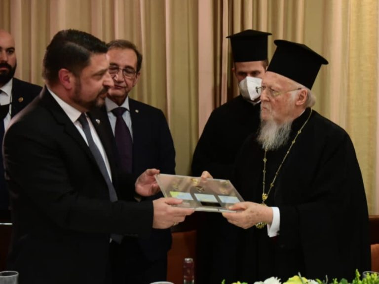 Παρουσία ΥΦΕΘΑ Ν. Χαρδαλιά στις εκδηλώσεις κατά την επίσκεψη του Οικουμενικού Πατριάρχη Βαρθολομαίου στο Δήμο Βύρωνα