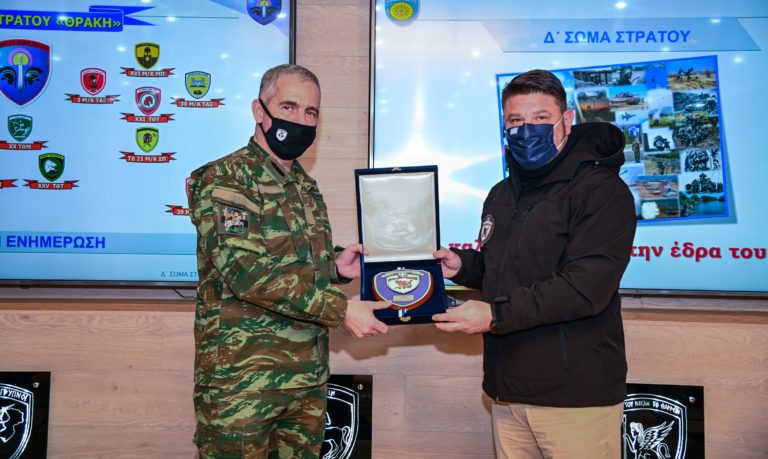 ΥΦΕΘΑ Ν. Χαρδαλιάς και Στρατηγός Α. Χουδελούδης σε Σχηματισμούς και Μονάδες του Δ΄ΣΣ στην Ξάνθη