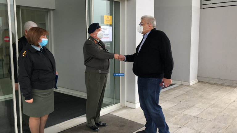 Οι ευχές του Γ.Γ ΥΠΕΘΑ Αντ. Οικονόμου στους υγειονομικούς μαχητές του 424 ΓΣΝΕ