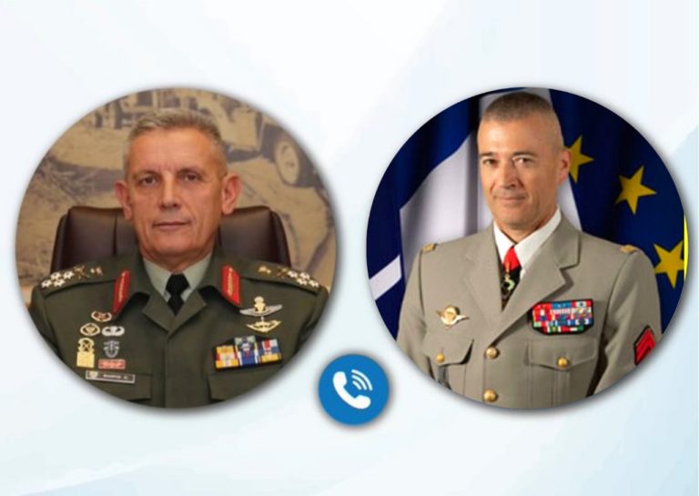 ΤΗΛΕΦΩΝΙΚΗ ΕΠΙΚΟΙΝΩΝΙΑ ΤΟΥ ΑΡΧΗΓΟΥ ΓΕΕΘΑ ΜΕ ΤΟΝ ΓΑΛΛΟ ΟΜΟΛΟΓΟ ΤΟΥ