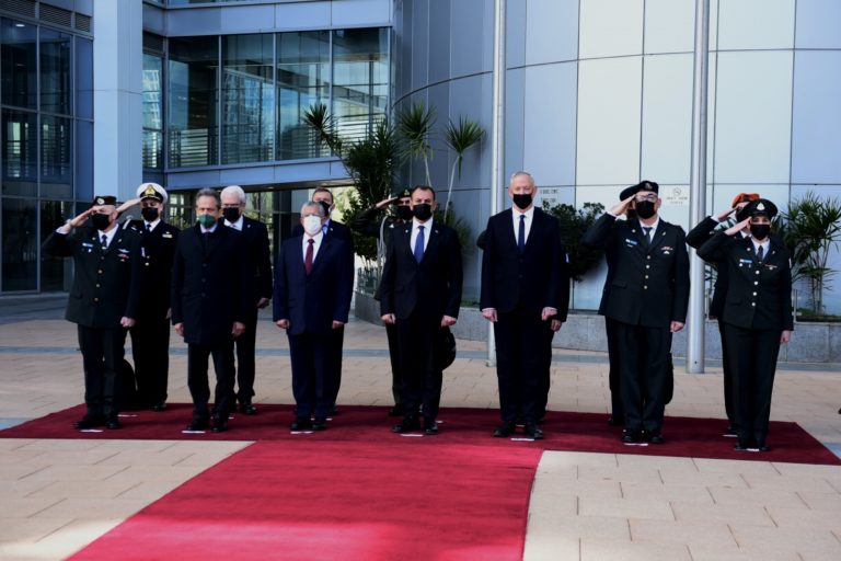 Συναντήσεις ΥΕΘΑ Ν. Παναγιωτόπουλου με ΥΠΑΜ Ισραήλ Μπένζαμιν Γκαντζ και τον Α.Π.Θ. Πατριάρχη Ιεροσολύμων Θεόφιλο Γ’