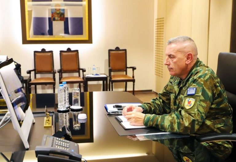 ΣΥΜΜΕΤΟΧΗ ΑΡΧΗΓΟΥ ΓΕΕΘΑ ΣΕ ΕΚΤΑΚΤΗ ΤΗΛΕΔΙΑΣΚΕΨΗ ΑΡΧΗΓΩΝ ΑΜΥΝΑΣ