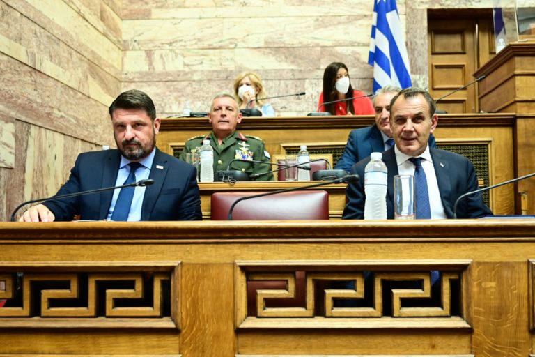 Ενημέρωση  ΥΕΘΑ Νικόλαου Παναγιωτόπουλου & ΥΦΕΘΑ Νικόλαου Χαρδαλιά στην Ειδική  Διαρκή Επιτροπή Εξοπλιστικών Προγραμμάτων & Συμβάσεων της Βουλής