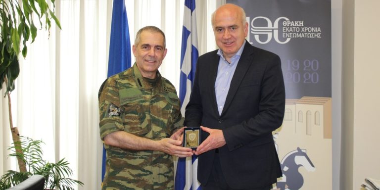 Στον Περιφερειάρχη Αν. Μακεδονίας – Θράκης ο Διοικητής 1ης Στρατιάς
