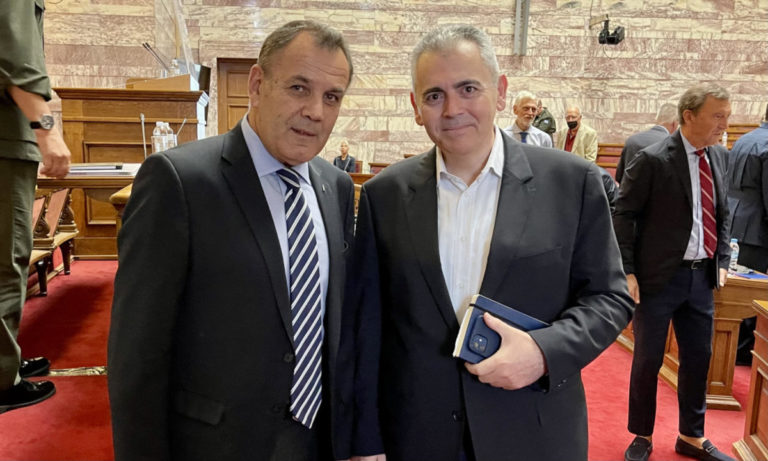 Μάξιμος Χαρακόπουλος με Υπουργό Άμυνας: Μονόδρομος οι ισχυρές Ένοπλες Δυνάμεις