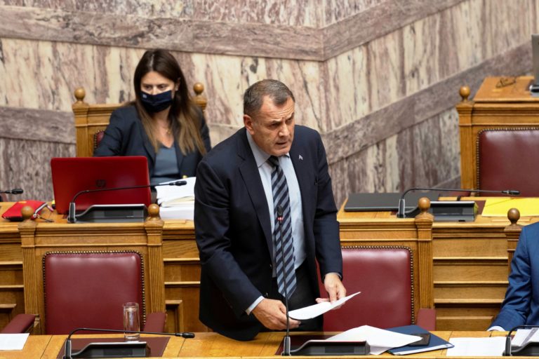 Ομιλία ΥΕΘΑ Νικόλαου Παναγιωτόπουλου περί των διατάξεων για την ολοκλήρωση ναυπηγήσεως της ΤΠΚ «7» και εργασιών σε Υ/Β του ΠΝ