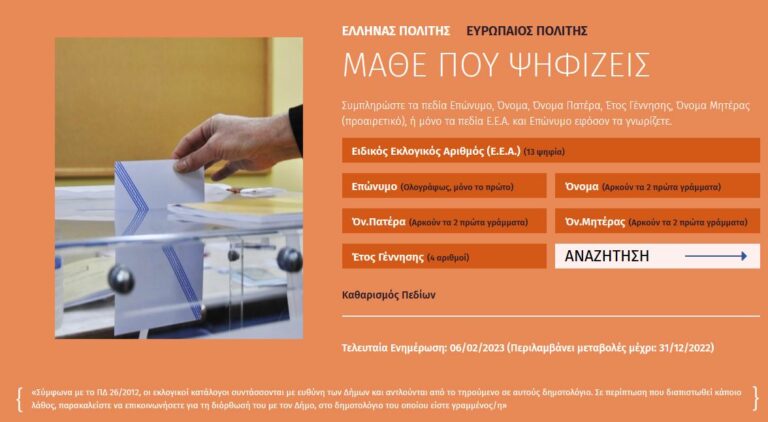 Εκλογές και οικογένειες στρατιωτικών: Μάθε που ψηφίζεις με ένα κλικ – Πως γίνονται οι εγγραφές ετεροδημοτών