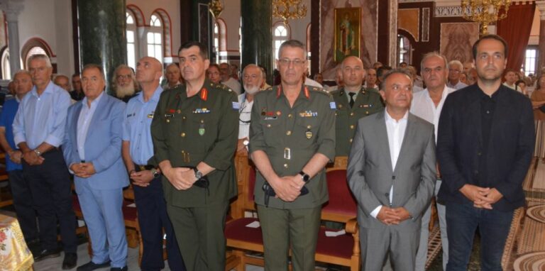 Ο Υποστράτηγος Κορρές και ο Ταξίαρχος Προκίδης στους εορτασμούς της Παναγίας του Έβρου