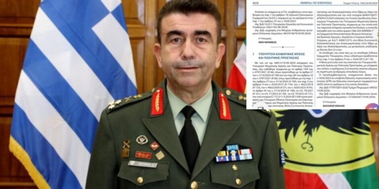Συγχαρητήρια!!! Ο Αντιστράτηγος ε.α Γ. Κέλλης Συντονιστής Αποκατάστασης και Ανασυγκρότησης του Έβρου
