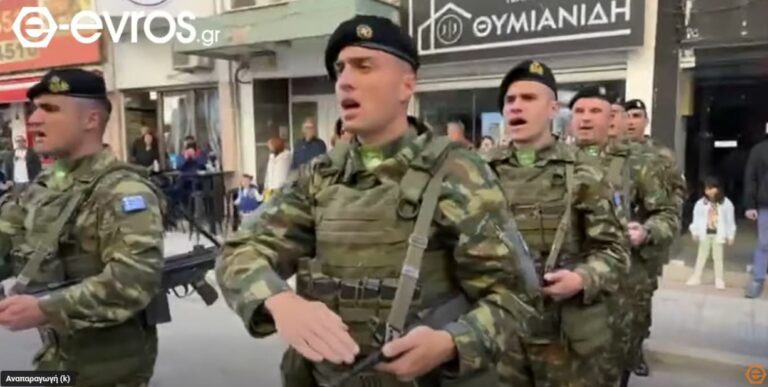 ΒΙΝΤΕΟ – Εθνικός Ύμνος και αποκάλυψη πολεμικών σημαιών μονάδων της 12ης Μεραρχίας