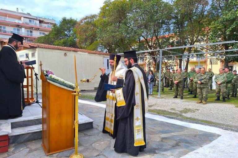 Η Ακολουθία του Ακάθιστου Ύμνου στην 21 Τεθωρακισμένη Ταξιαρχία και στη Σχολή Αστυφυλάκων Κομοτηνής
