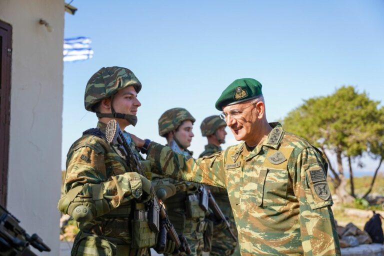 Στο Φαρμακονήσι ο ΑΓΕΕΘΑ Στρατηγός Δημ. Χούπης – Διανυκτέρευσε σε φυλάκιο