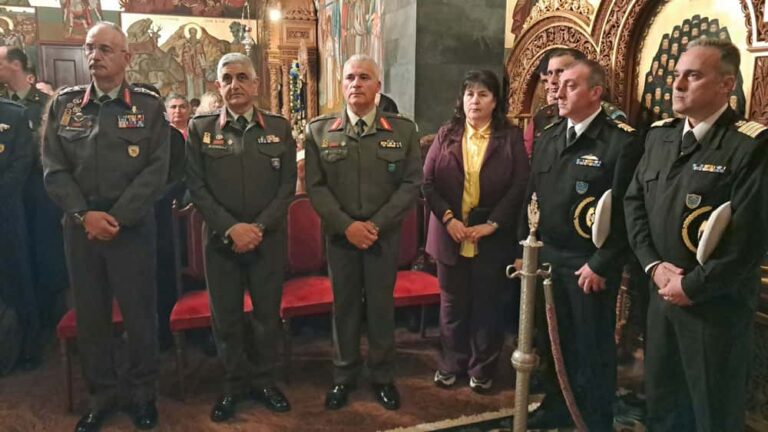 Ο ΑΓΕΕΘΑ Στρατηγός Δημ. Χούπης τίμησε τη μνήμη του Αγίου Σάββα εν Καλύμνω