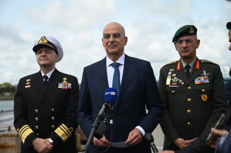Παρουσία ΥΕΘΑ Νίκου Δένδια στην τελετή καθέλκυσης της Φ/Γ «ΦΟΡΜΙΩΝ», στη Λοριάν της Γαλλίας