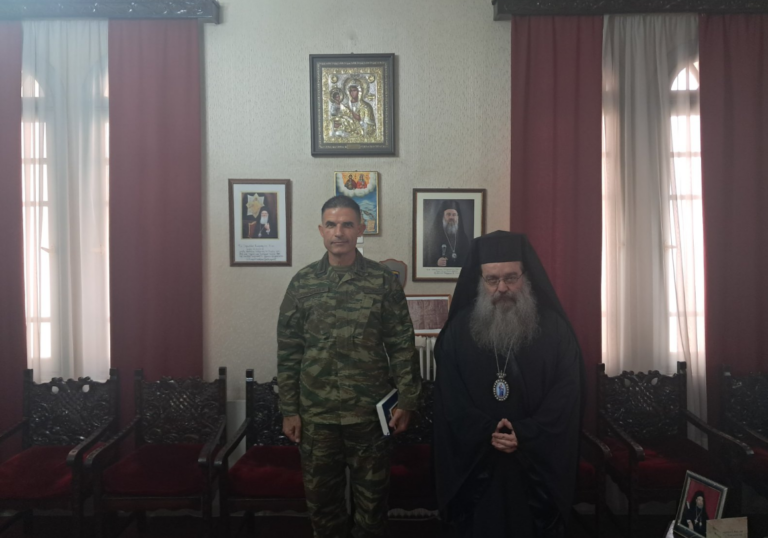 Επίσκεψη του νέου Διοικητή της 96 ΑΔΤΕ στον Μητροπολίτη Χίου