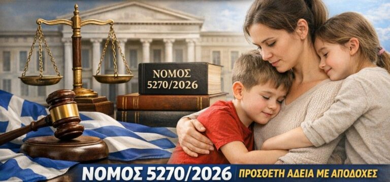 Νέα άδεια 6 – 8 ημερών μετ’ αποδοχών