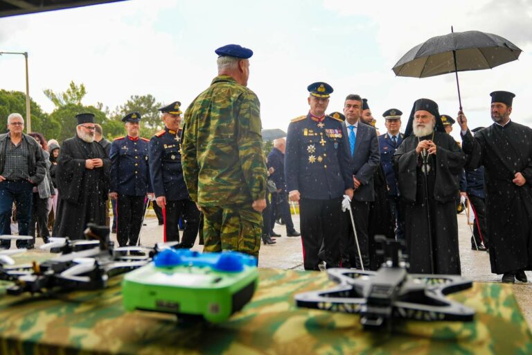 Εορτασμός Αγίου Γεωργίου στην ΑΣΔΙΘ με παρουσία στρατιωτικής και θρησκευτικής ηγεσίας και έκθεση drones στο Πετροχώρι Ξάνθης