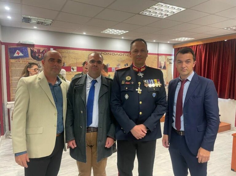 ΕΣΠΕΕ Σάμου και Διοικητής 79 ΑΔΤΕ Ταξίαρχος Τουλουπάκης σε εκδήλωση Αγίου Γεωργίου