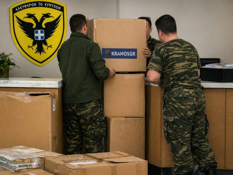 Στρατιωτικοί παραλαμβάνουν διαταγές μεταθέσεων σε μονάδα